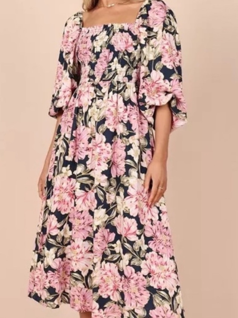 Petal + Pup Floral Midi Dress